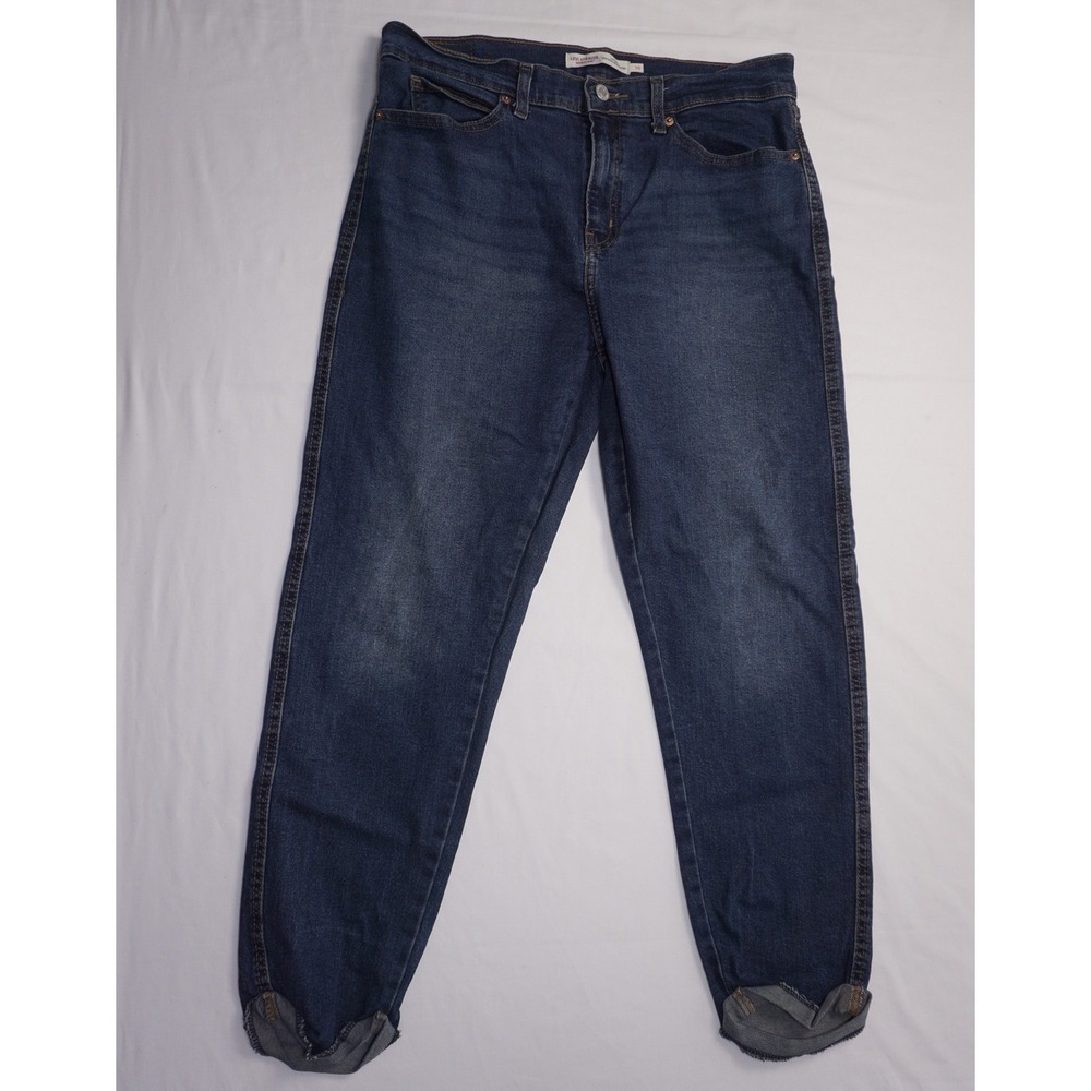 Levi Strauss Signature 10 Mid Rise Boyfriend Blue Denim Jeans